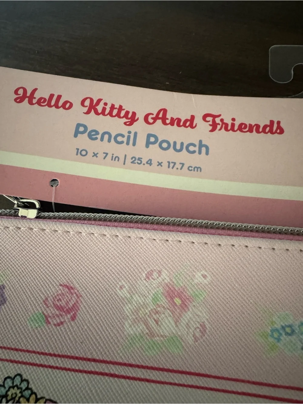 Sanrio Pink Floral Hello Kitty Pencil Pouch